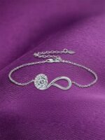 اكسسوارات فضة أنيقة MIOR, Elegant silver accessories MIOR, سوار رمزية اللانهاية, Infinity Charm Bracelet