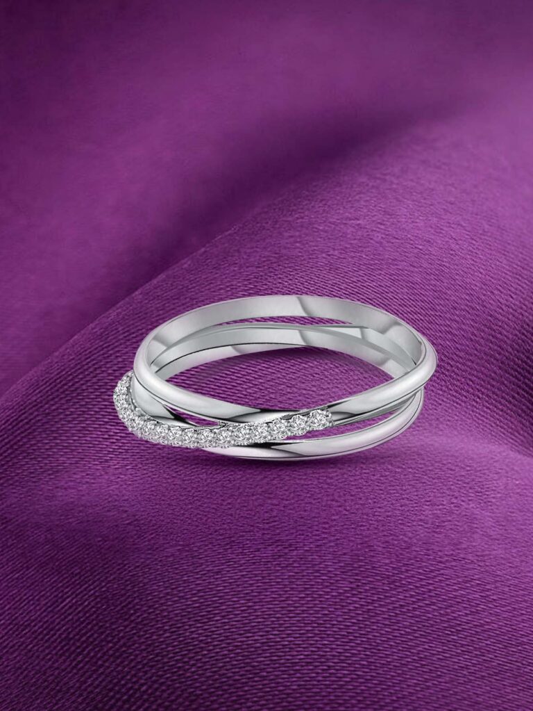 اكسسوارات فضة أنيقة MIOR, Elegant silver accessories MIOR, خاتم فضة ثلاثي الحلقات, Silver Triple Band Ring