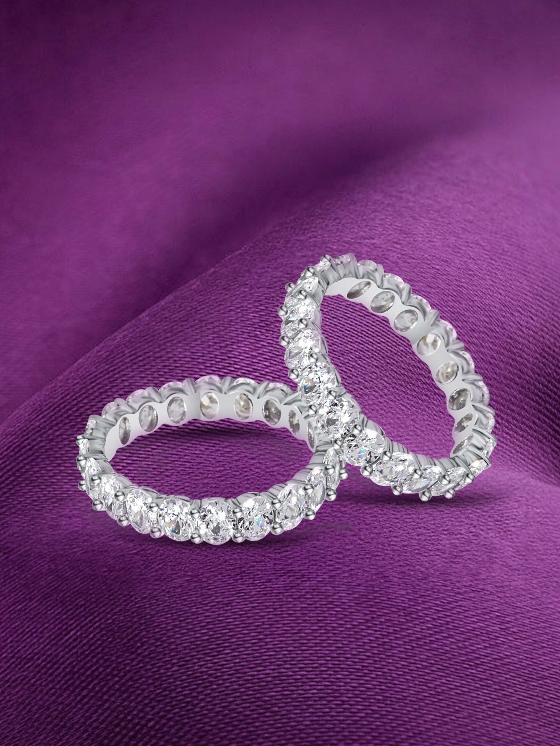 اكسسوارات فضة أنيقة MIOR, Elegant silver accessories MIOR, خاتم فضة أنيق, Elegant Silver Eternity Ring