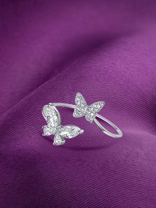 اكسسوارات فضة أنيقة MIOR, Elegant silver accessories MIOR, خاتم فراشات, Butterfly Ring