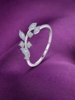 اكسسوارات فضة أنيقة MIOR, Elegant silver accessories MIOR, خاتم فضة بتصميم فروع أنيق, Silver Branches Ring