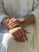 اكسسوارات فضة أنيقة MIOR, Elegant silver accessories MIOR, خاتم نصف أبدي فضة, Silver Half Eternity Ring