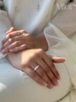 اكسسوارات فضة أنيقة MIOR, Elegant silver accessories MIOR, خاتم نصف أبدي فضة, Silver Half Eternity Ring