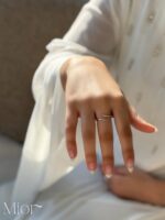 ⁦خاتم فضة بتصميم مفتوح⁩ - الصورة ⁦2⁩