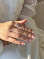 اكسسوارات فضة أنيقة MIOR, Elegant silver accessories MIOR, خاتم نصف أبدي فضة, Silver Half Eternity Ring