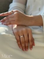 اكسسوارات فضة أنيقة MIOR, Elegant silver accessories MIOR, خاتم نصف أبدي فضة, Silver Half Eternity Ring