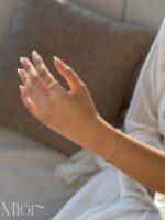 اكسسوارات فضة أنيقة MIOR, Elegant silver accessories MIOR, خاتم نصف أبدي فضة, Silver Half Eternity Ring